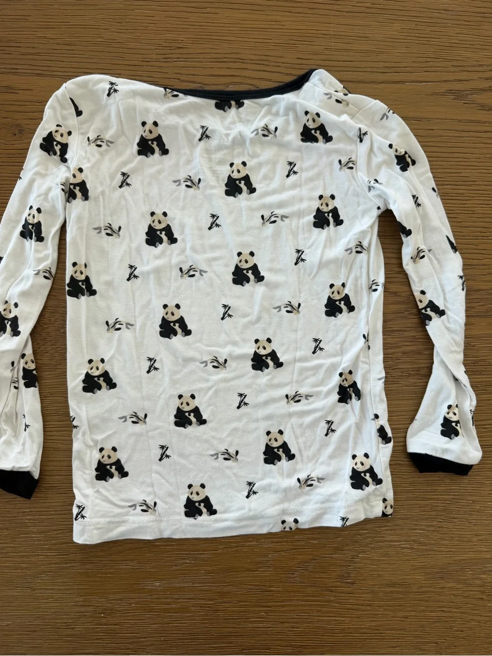 Kyte Baby Black & White Panda Print Two Piece Pajama Set 3T